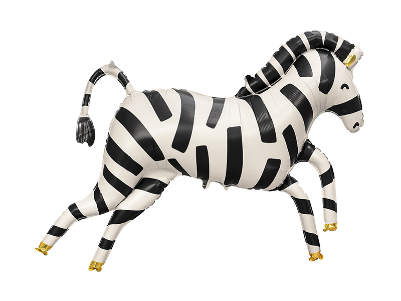 Balon foliowy Zebra, 115×85 cm