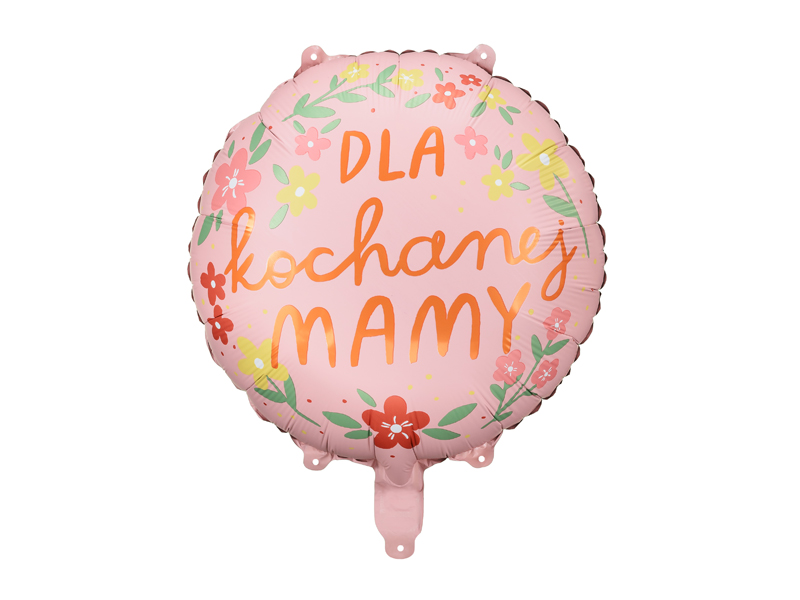 Balon foliowy ”Dla kochanej mamy”, 45 cm