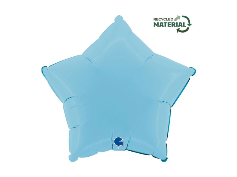 balon gwiazda niebieski