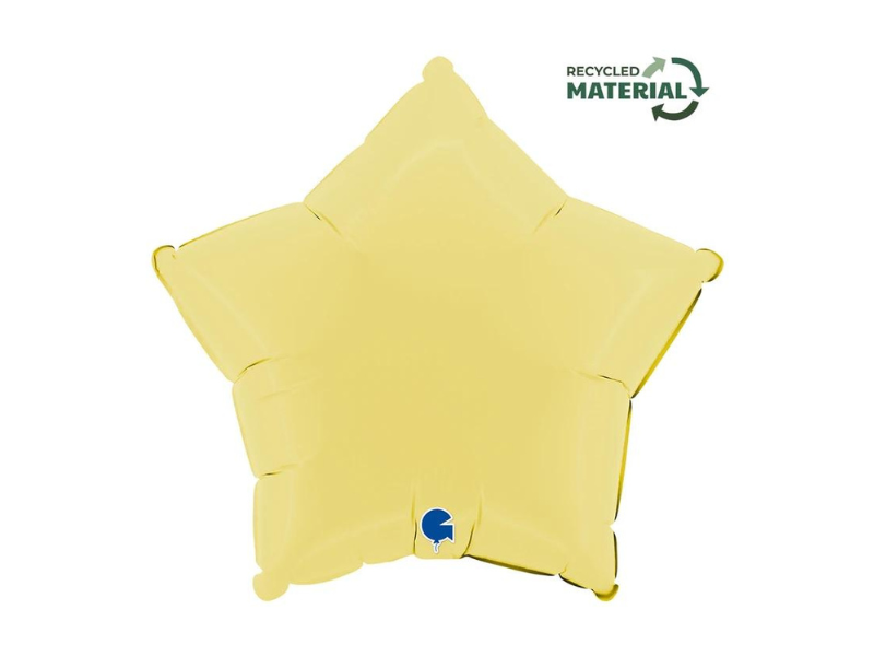 balon gwiazda zółty