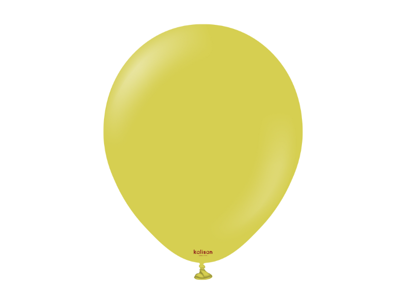 Balon lateksowy z HELEM – oliwkowy zielony, 30 cm
