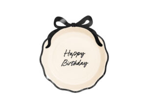 talerzyk papierowy z kokardka