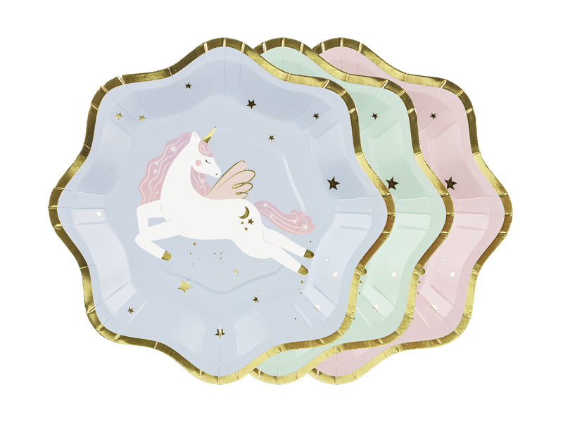 talerzyki jednorozec motyw