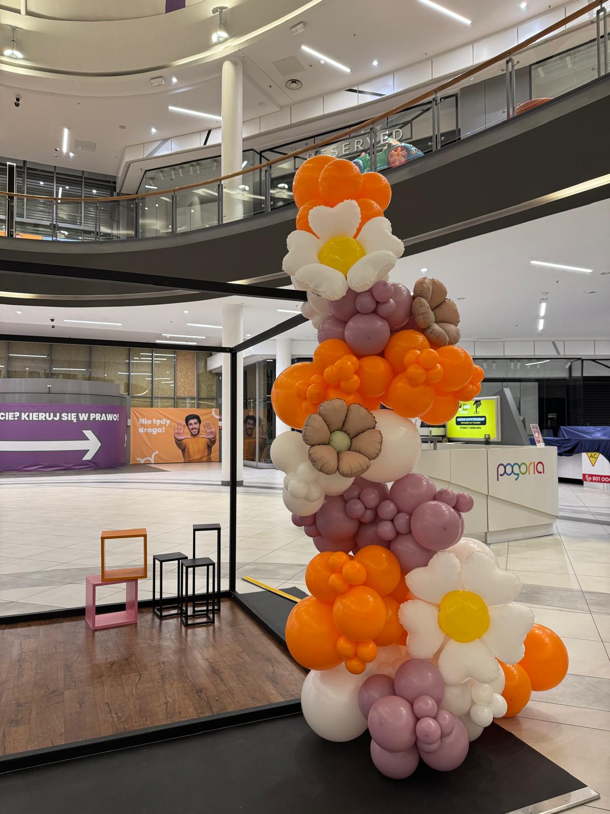 słupek z balonów dabrowa gornicza centrum pogoria