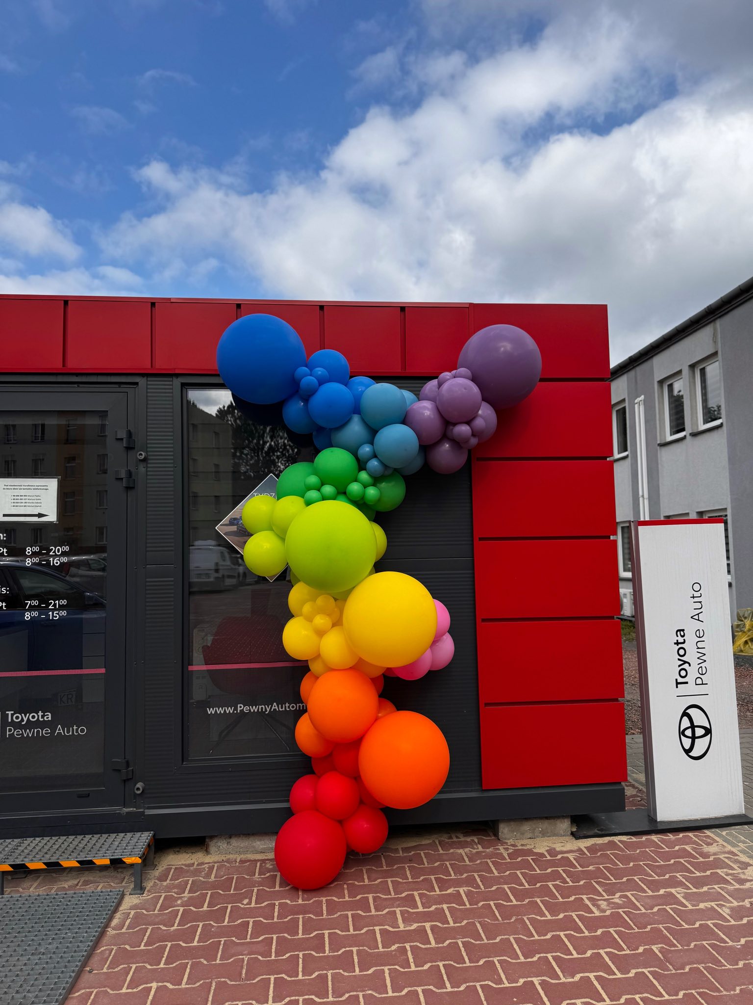 girlanda balonowa toyota gliwice