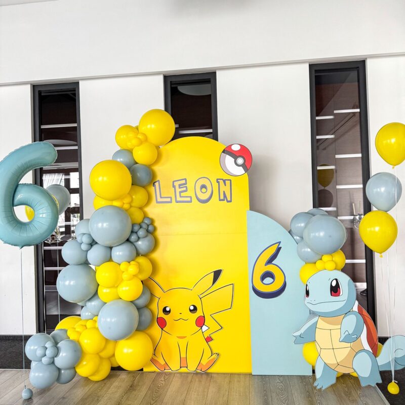 Ścianka do zdjęć pokemona