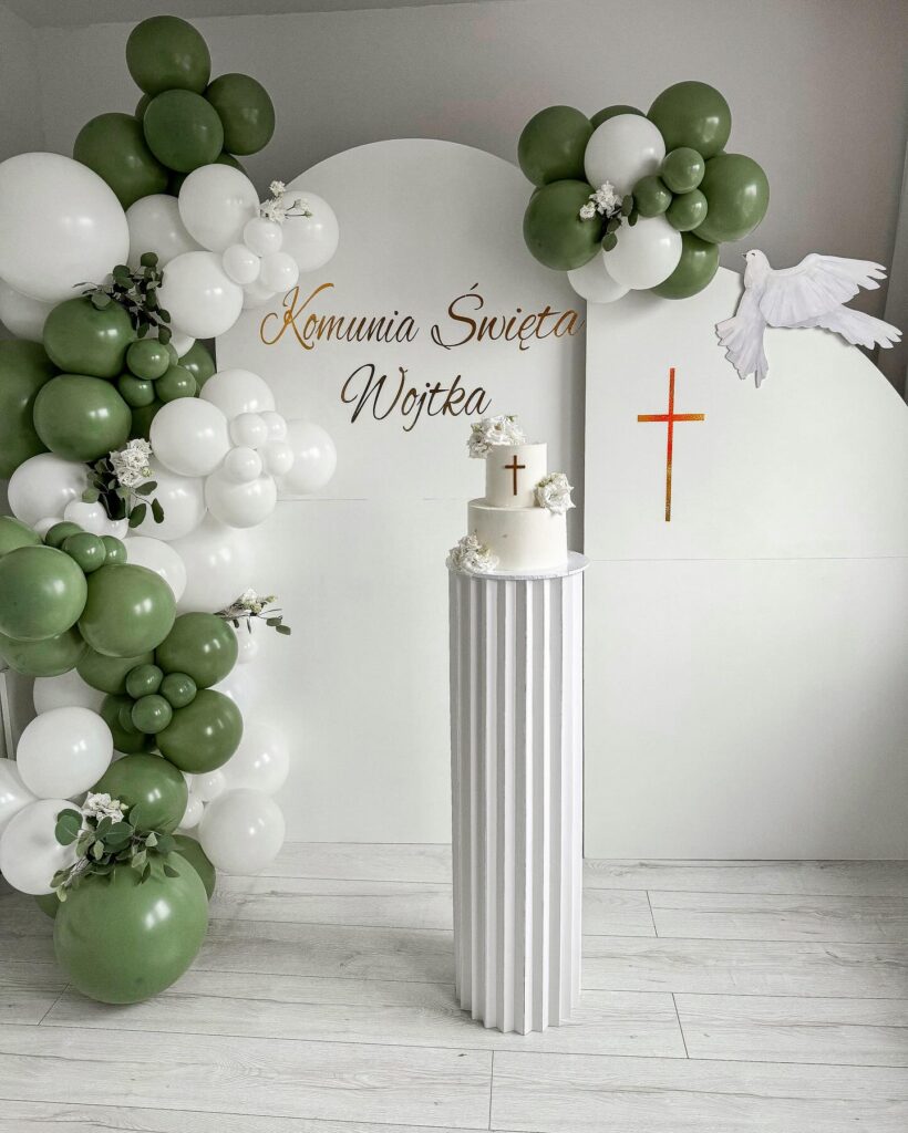 komunia dekoracja do zdjec